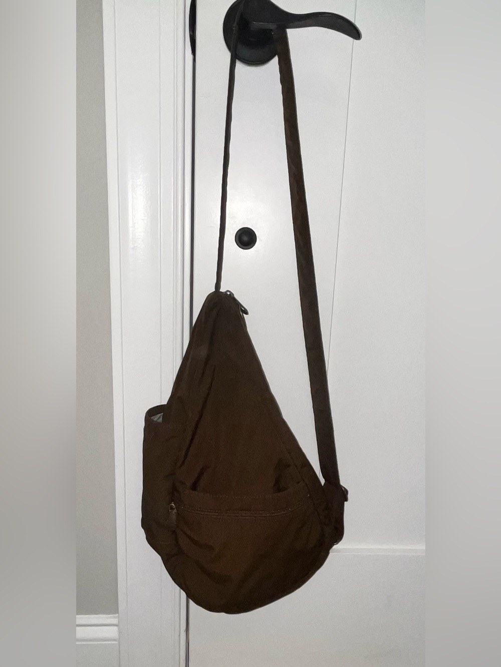 AmeriBag Healthy Back Sling Bag Brown Nylon Crossbody